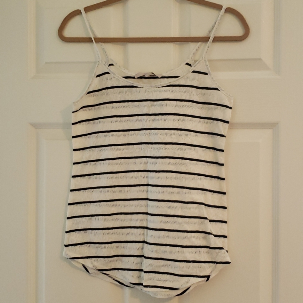 NWT Loft Lace and Stripe Cami, size small